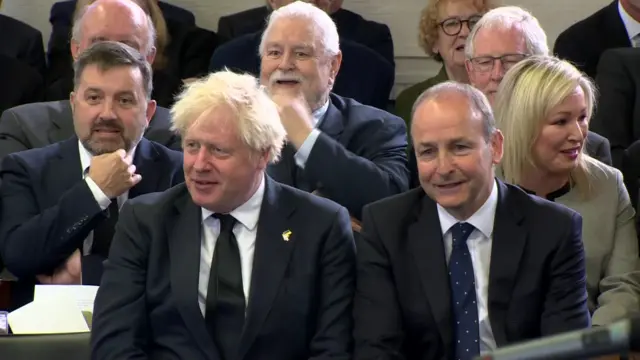 Boris Johnson and Micheál Martin