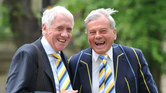 Harry Gration and Dickie Bird