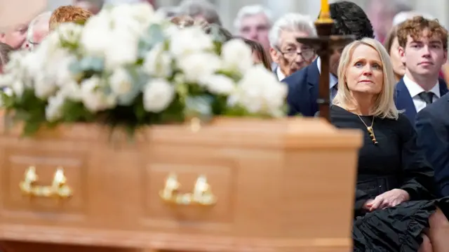 Harry's coffin and wife Helen