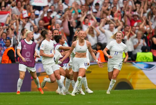 England celebrate