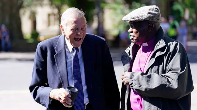 Dickie Bird and Lord John Sentamu