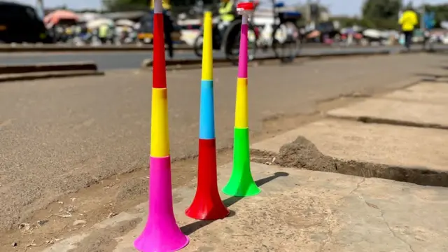 Vuvuzelas for sale in Kisumu,Kenya