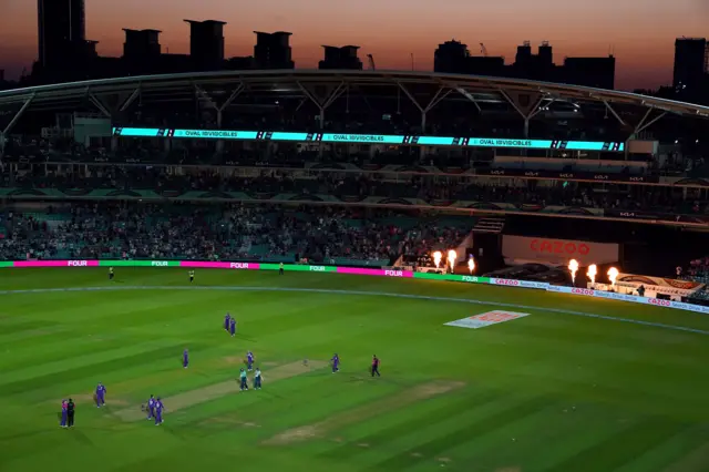 General shot of the Oval as the Invincibles celebrate their win