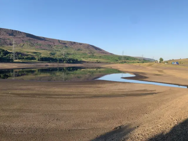 Hot weather in England has affected water reserves