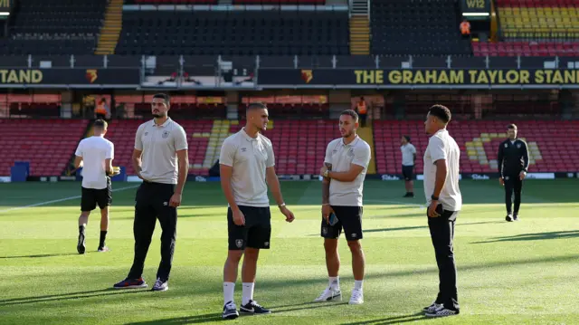 Burnley players