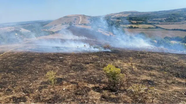 Isle of Purbeck fire in Dorset