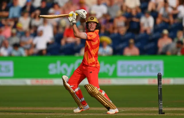 Miles Hammond batting for Birmingham Phoenix