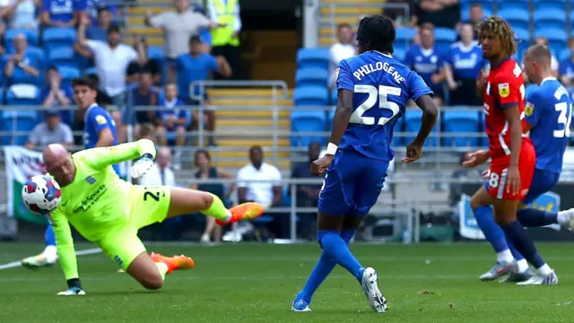 Jaden Philogene scores for Cardiff