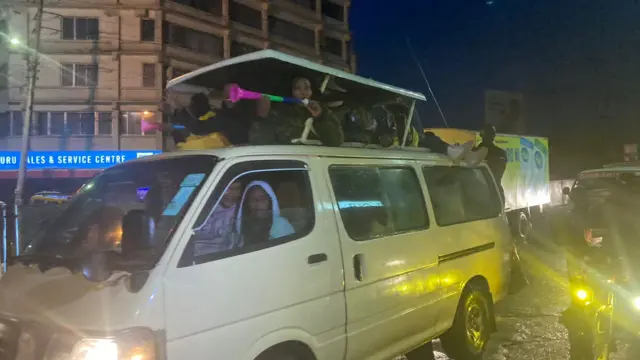 Supporters in Nakuru