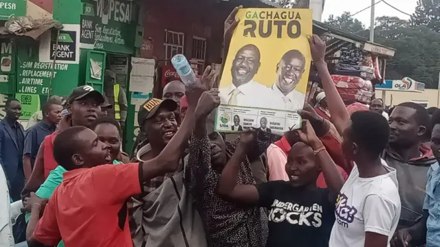 William Ruto supporters in Eldoret