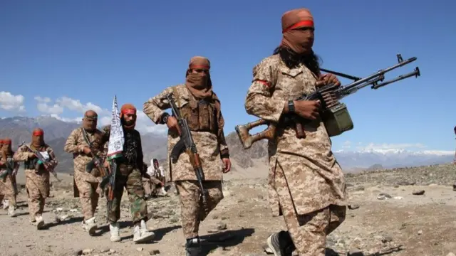 Taliban fighters pictured in Laghman Province last year as they began a lightning offensive to retake the country