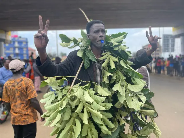 A Kenyan citizen in Kisumu