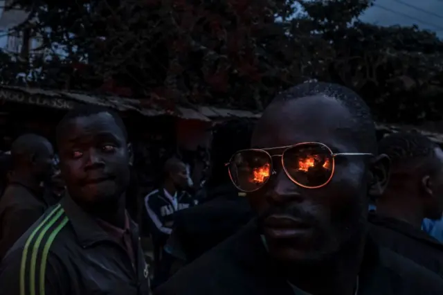 Protests in Kibera.