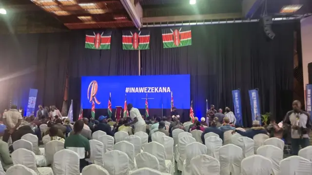 The stage at KICC in Nairobi.