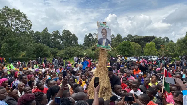 William Ruto's supporters celebrate