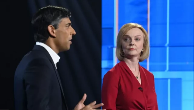 Rishi Sunak and Liz Truss