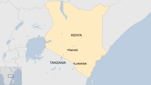 A map of Kenya