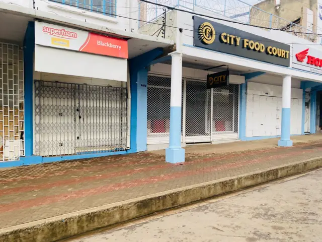 Closed shops in Kisumu