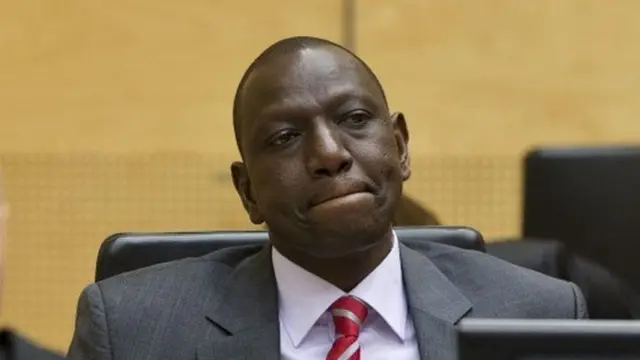 William Ruto at The Hague