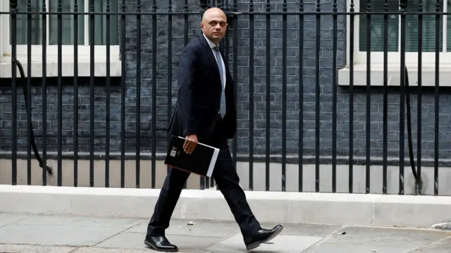 Sajid Javid in Downing Street