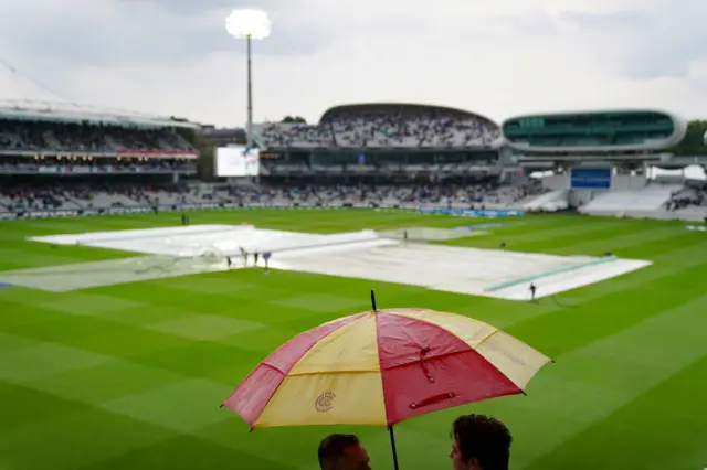 Covers in place at Lord's