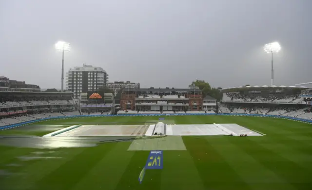 Rain at Lord's, England v South Africa Test