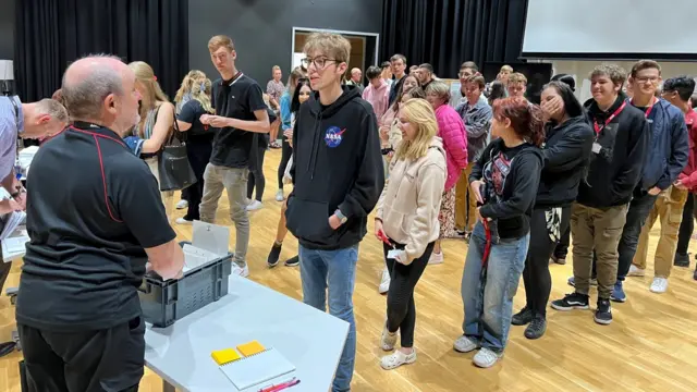 Students at Barnsley College sixth form