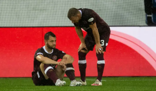 Craig Halkett's early injury disrupted Hearts' defence