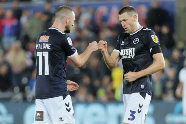 Millwall celebrate.