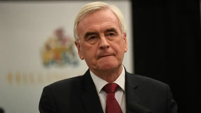 Labour's former shadow chancellor John McDonnell