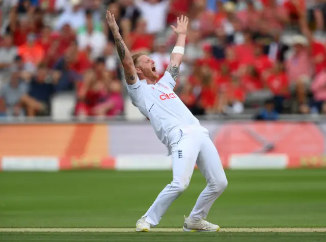 England captain Ben Stokes in Lord's Test v South Africa