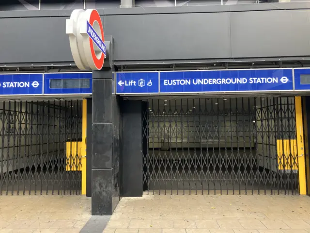 Euston Tube shut