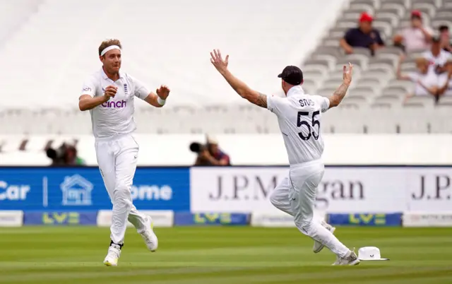 Stuart Broad and Ben Stokes