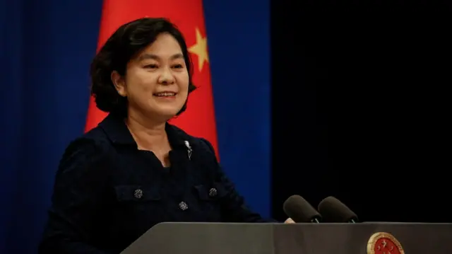 Assistant Minister of Foreign Affairs of China, Hua Chunying reacts during a press conference at the Ministry of Foreign Affairs in Beijing, China, 02 August 2022