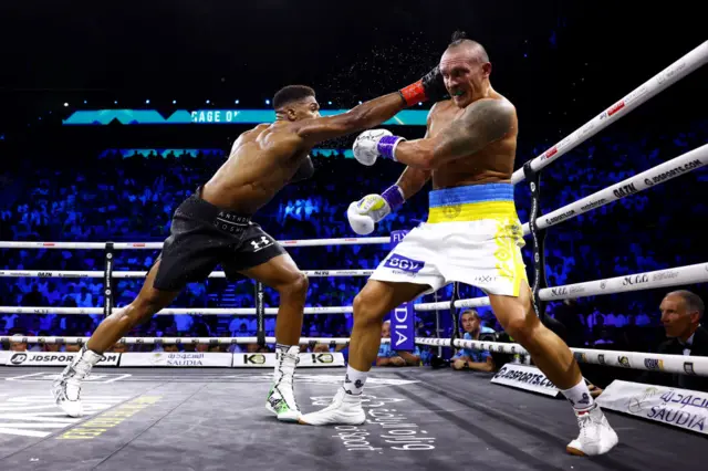 Anthony Joshua and Oleksandr Usyk