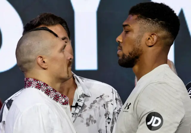 Oleksandr Usyk and Anthony Joshua