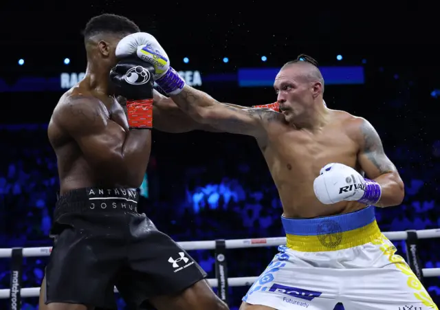 Anthony Joshua and Oleksandr Usyk