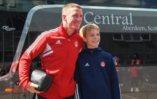 Jonny Hayes is set to make his 300th appearance for Aberdeen