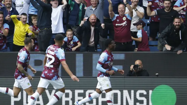 Burnley celebrate