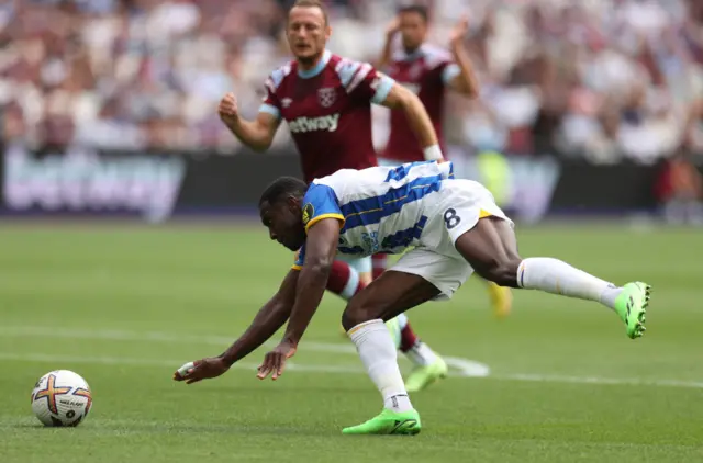 Danny Welbeck is fouled