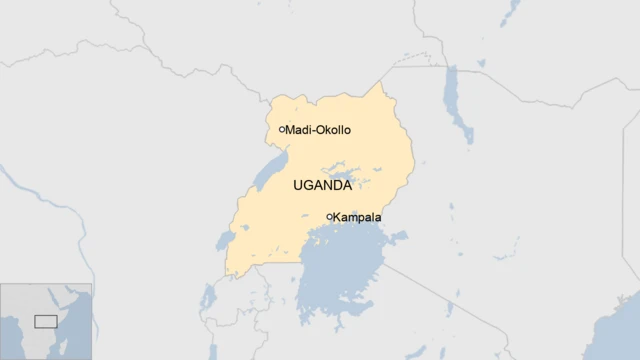 A map of Uganda