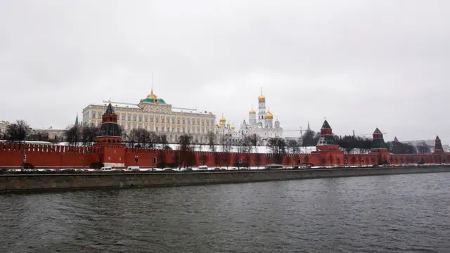 General view of the Moscow river near the Kremlin