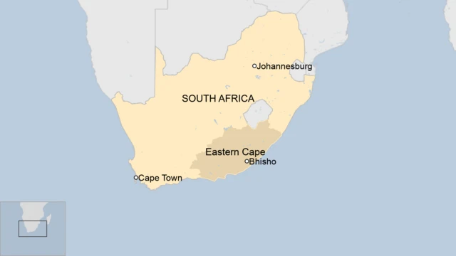 A map of South Africa