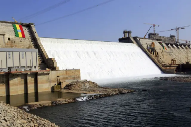 A view of Grand Ethiopian Renaissance Dam