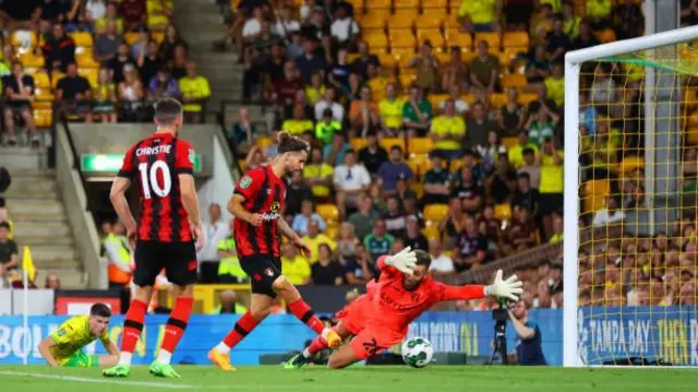 Emiliano Marcondes scores for Bournemouth