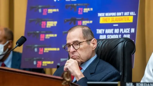 Committee Chairman Representative Jerry Nadler during the House Judiciary Committee's business meeting on H.R.1808, the Assault Weapons Ban, on Capitol Hill in Washington, DC, USA, 20 July 2022.