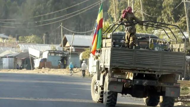 Ethiopian troops on patrol