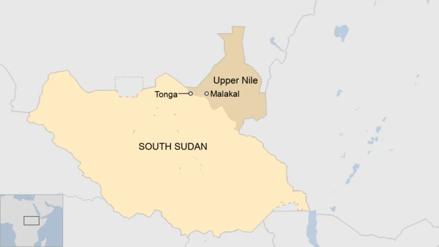 A map of South Sudan