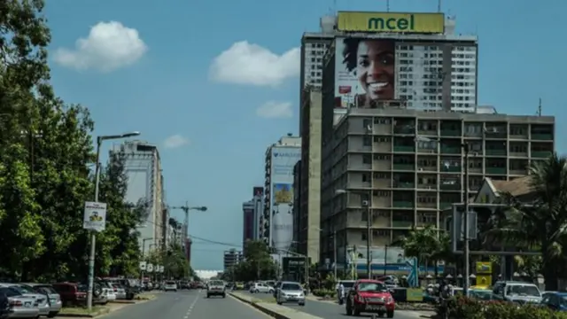 A street in Maputo, Mozambique