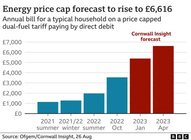 Cornwall Insight forecast for energy bills